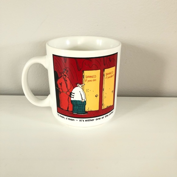 VTG 1985 The Far Side funny comic coffee mug